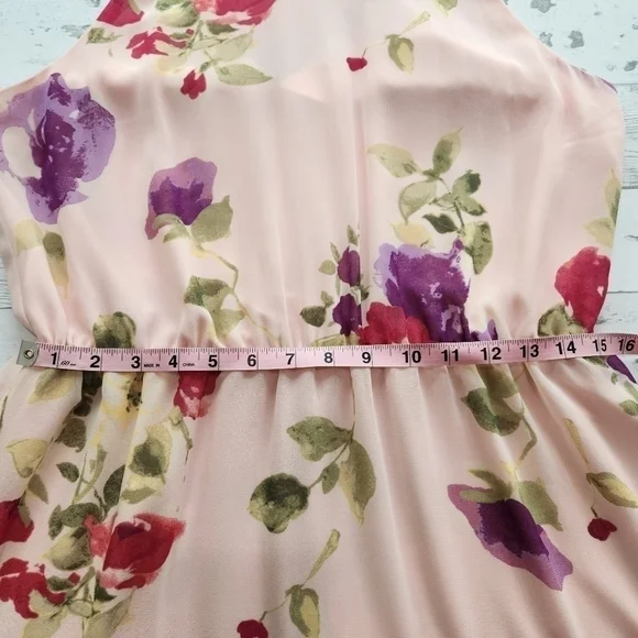 Ralph Lauren Floral Pink Halter Top Mini Dress Sizes 10 And 12 NWT - Picture 11 of 17